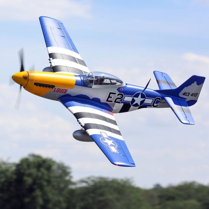 E-flite P-51D Mustang 1.5m Smart BNF Basic with AS3X, Hobby en Vrije tijd, Ophalen, Nieuw, Elektro, RTF (Ready to Fly)