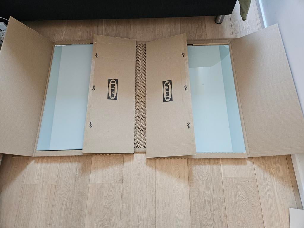 Panneaux en verre dépoli Ikea Sekken Pax 8x, Maison & Meubles, Enlèvement