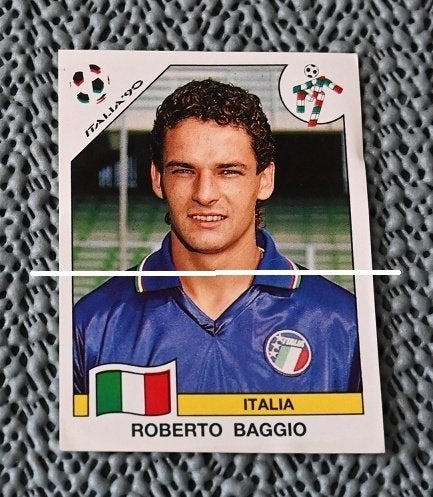 Panini Italia 90  Italia Roberto Baggio, Verzenden, Zo goed als nieuw, Poster, Plaatje of Sticker
