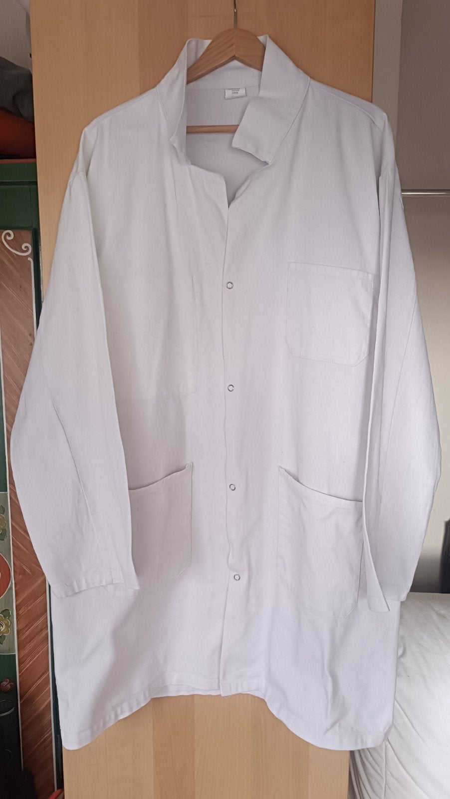 Tablier de travail, blanc, en coton * xxl, Kleding | Dames, Overige Dameskleding, Trailers, Ophalen of Verzenden, Gedragen