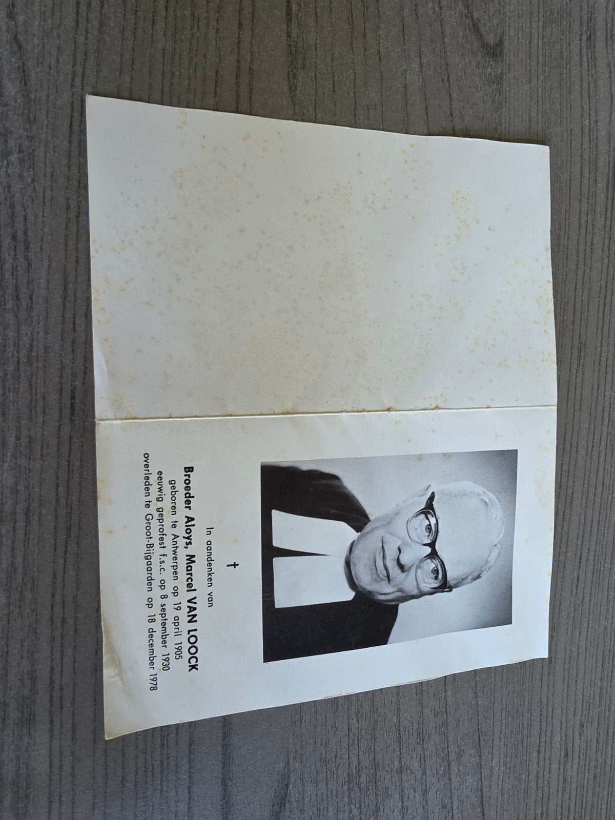 Frère Van Loock Anvers 1905 Groot-Bijgaarden 1978, Enlèvement ou Envoi