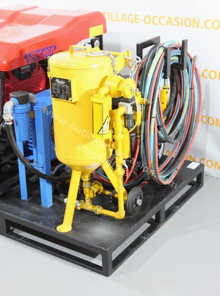 Skid aérogommeuse ROTAIR / NOREXCO, Envoi, Utilisé