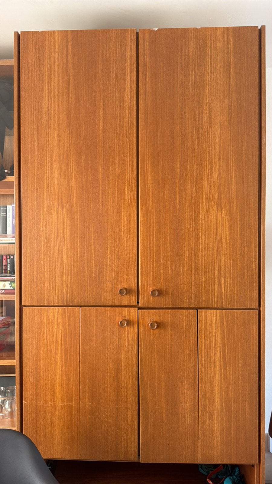 Veritable meuble vintage en bois plein de qualité, Avec tiroir(s), 200 cm ou plus, Années 1970, Utilisé