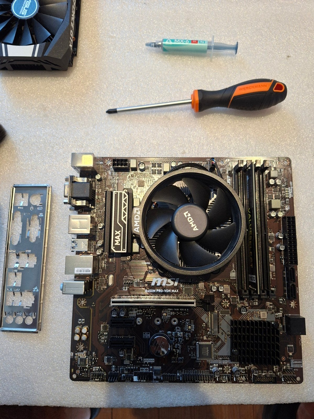 combo CM CPU RAM GPU, Enlèvement, Utilisé, AMD, DDR4