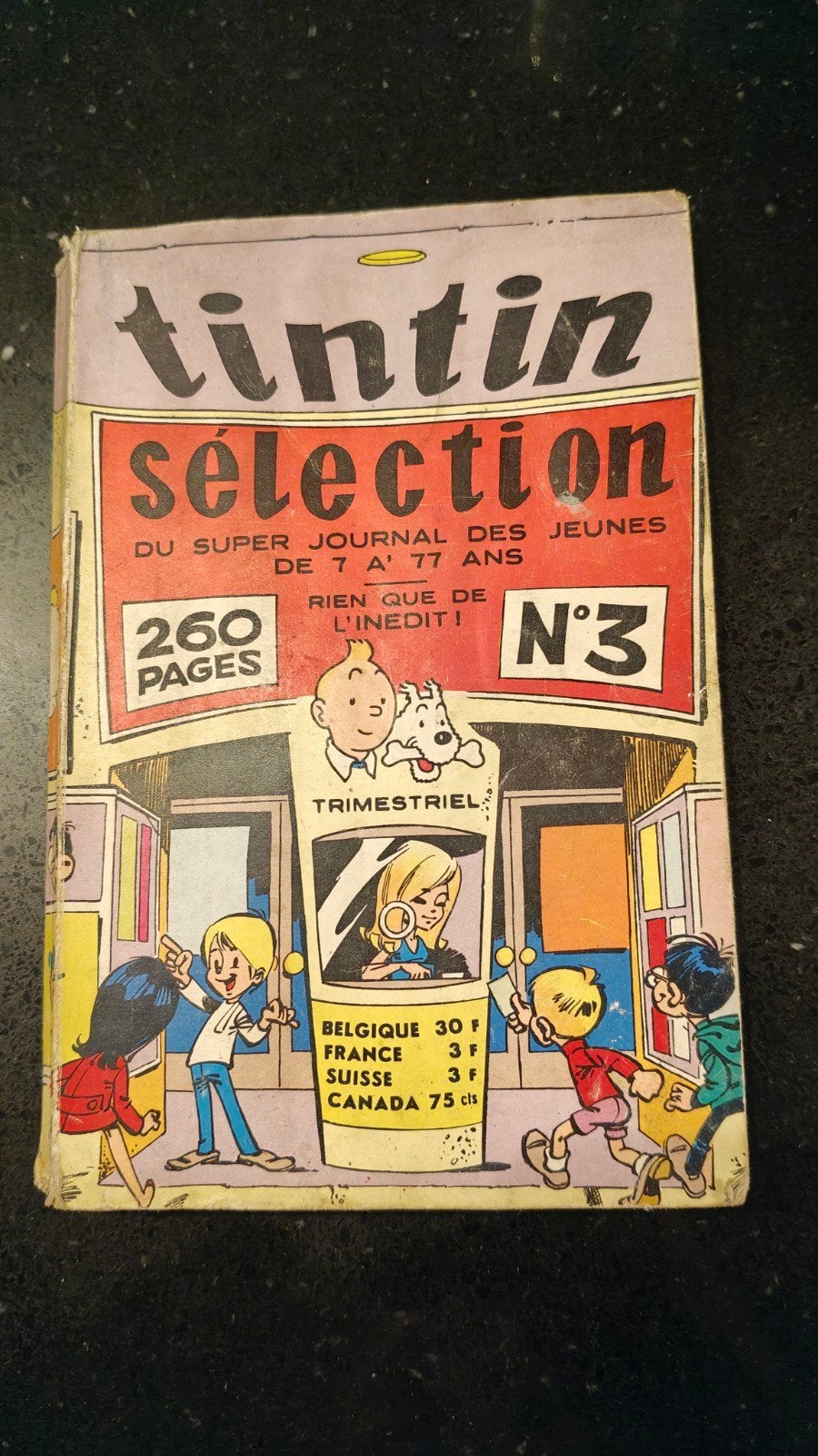tintin selection N3 boekje, Enlèvement ou Envoi