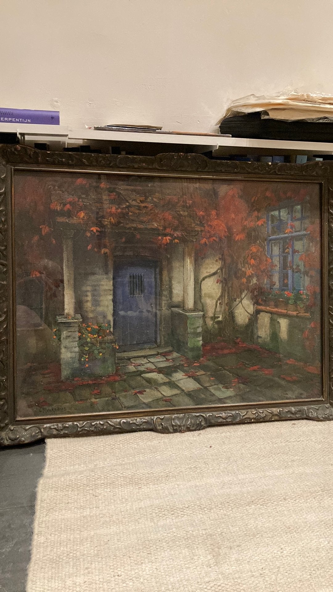 Louis Reckelbus (1864-1958) – Grote originele gouache, Antiek en Kunst, Kunst | Schilderijen | Klassiek, Ophalen