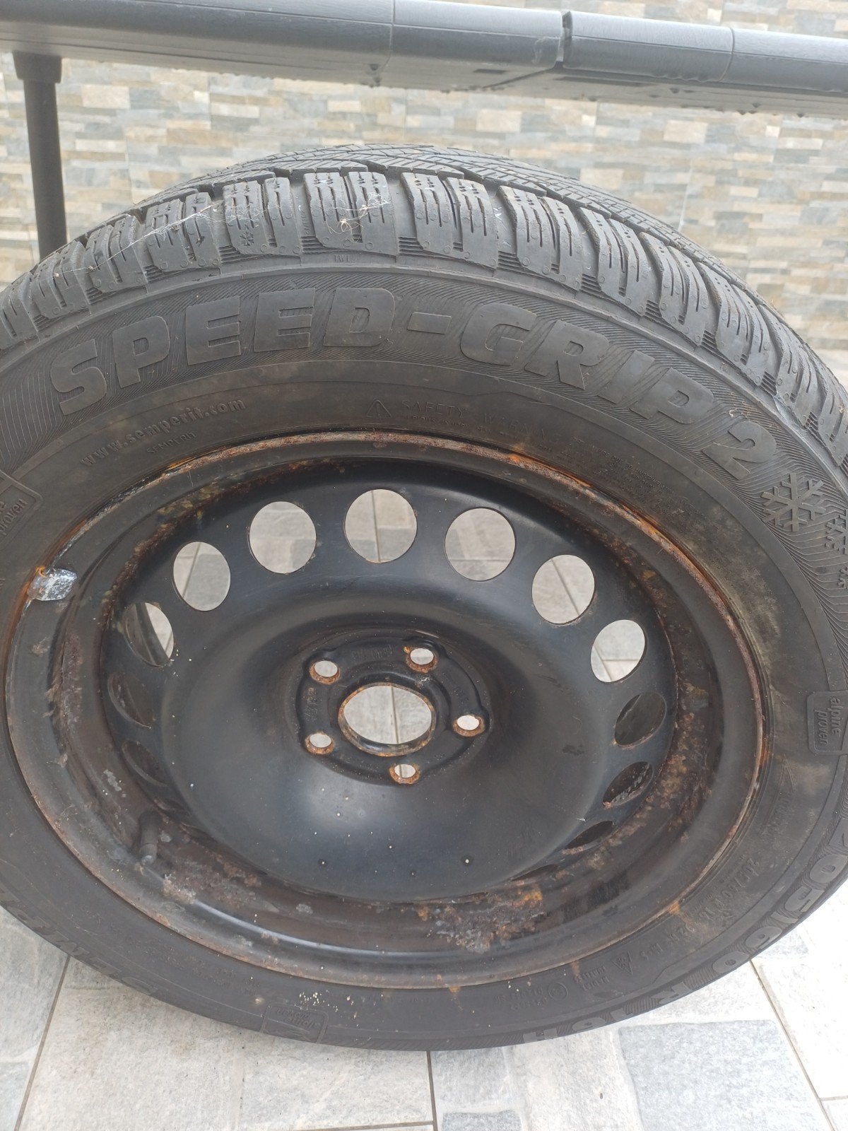 Te koop 205/60/R16 winterbanden+velgen, Ophalen, Gebruikt, 16 inch, Banden en Velgen