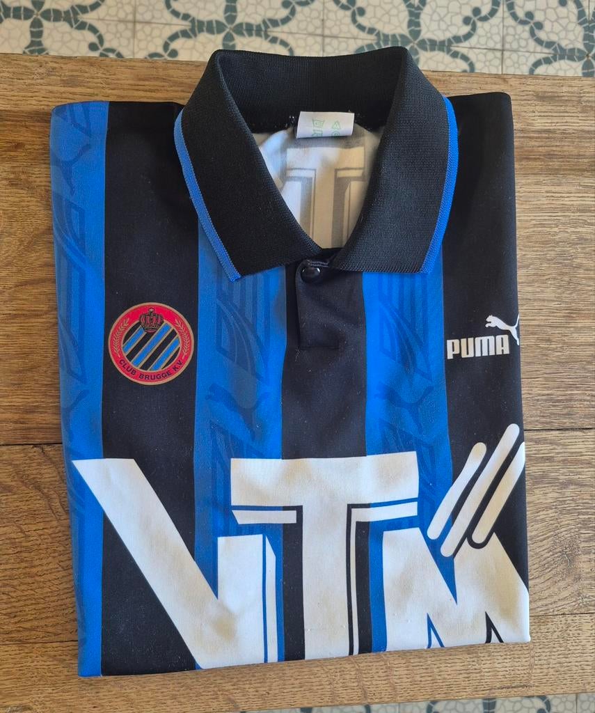 Club brugge 1994-95 home shirt (M) - VTM, Sport en Fitness, Voetbal, Ophalen of Verzenden