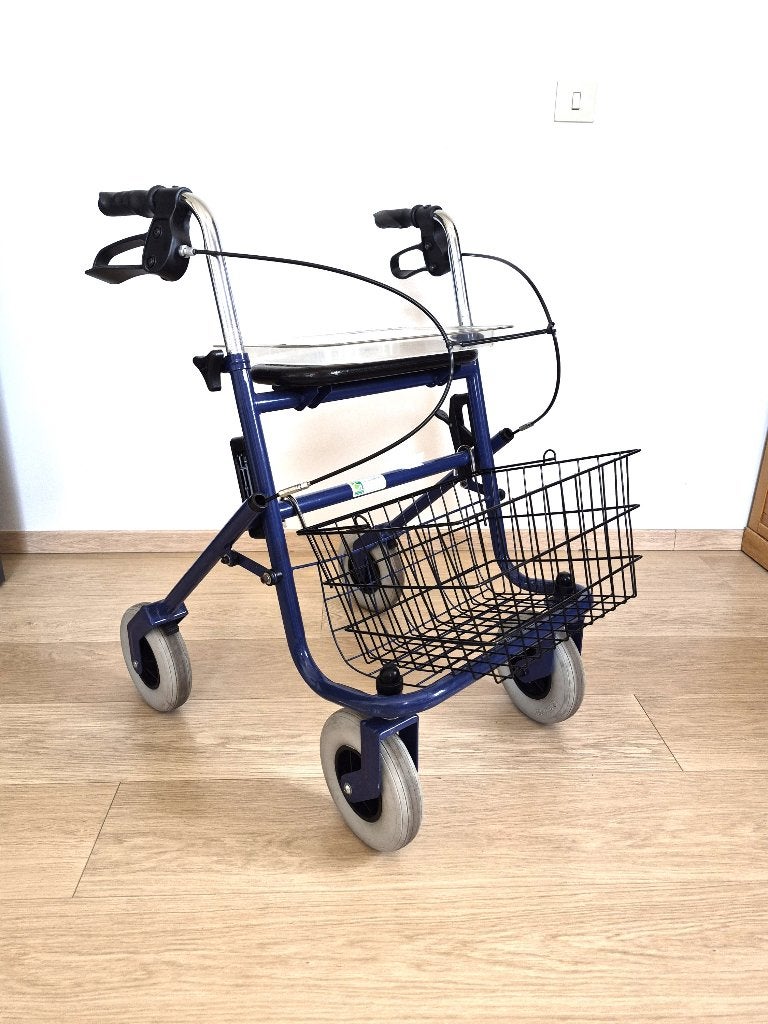 Vermeiren rollator met zitting & afneembaar winkelmandje, Diversen, Rollators, Ophalen