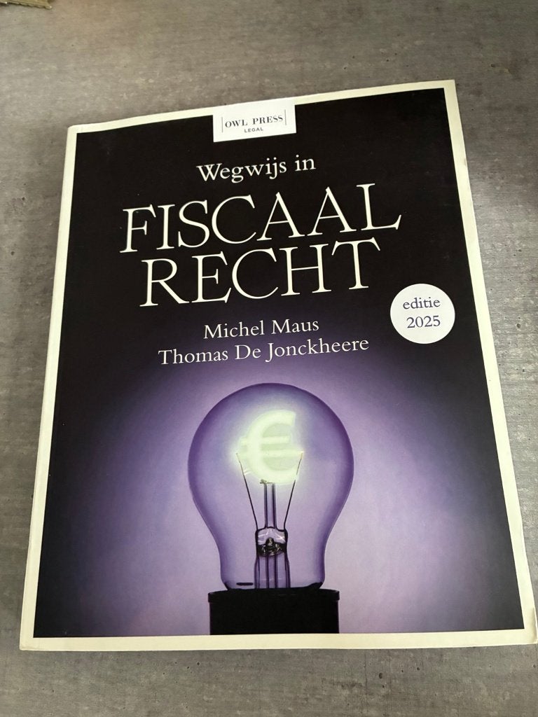 Wegwijs in fiscaal recht — editie 2025, Boeken, Zo goed als nieuw, Hogeschool, Gamma, Michel Maus en Thomas De Jonckheere