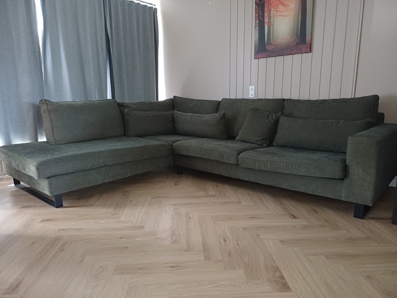 Grote zetel, Huis en Inrichting, Zetels | Complete zithoeken, Ophalen, Stof
