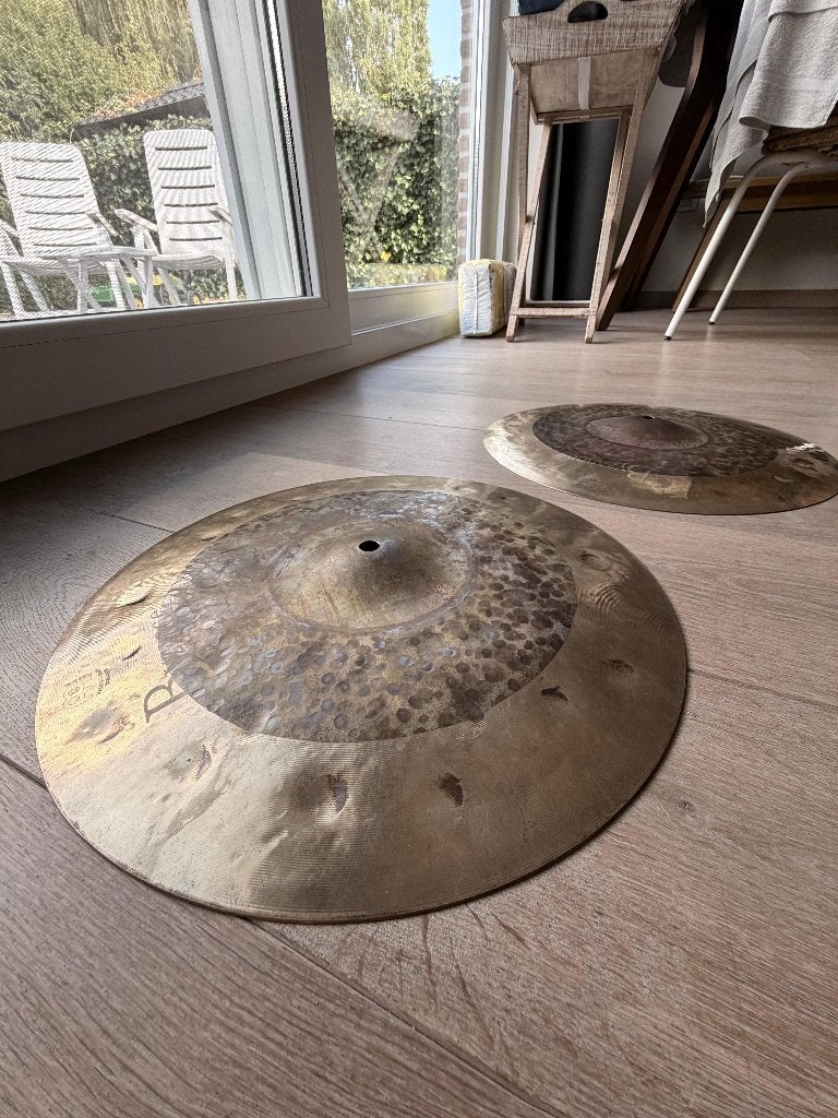 Meinl Byzance Dual 15" Hi-Hat, Musique & Instruments, Enlèvement, Comme neuf, Autres types