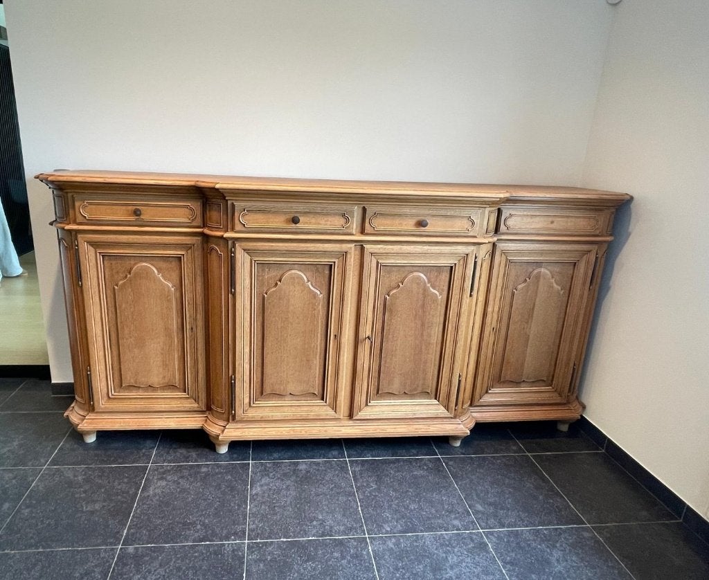 Buffet en chêne massif, 150 à 200 cm, Comme neuf, Chêne, Avec tiroir(s)