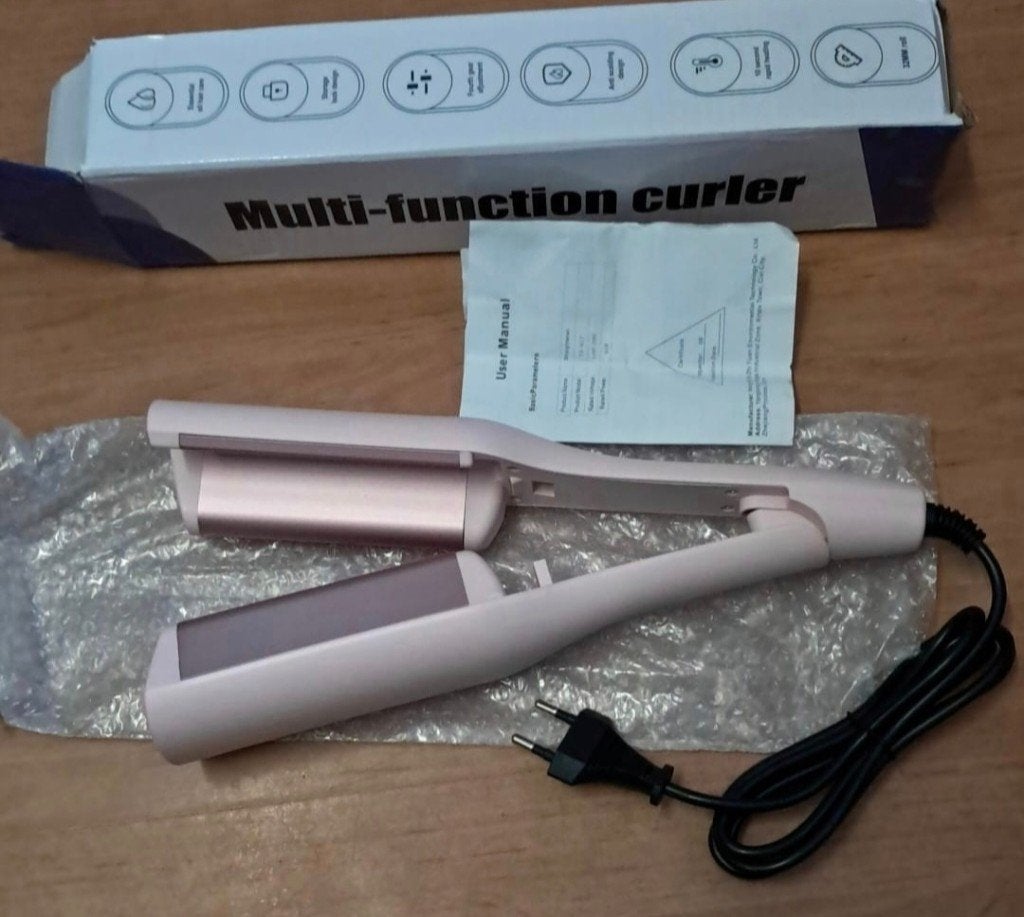 Multi-function Curler / Wafeltang (Roze), Handtassen en Accessoires, Uiterlijk | Haarverzorging, Ophalen of Verzenden, Nieuw, Krultang of Stijltang