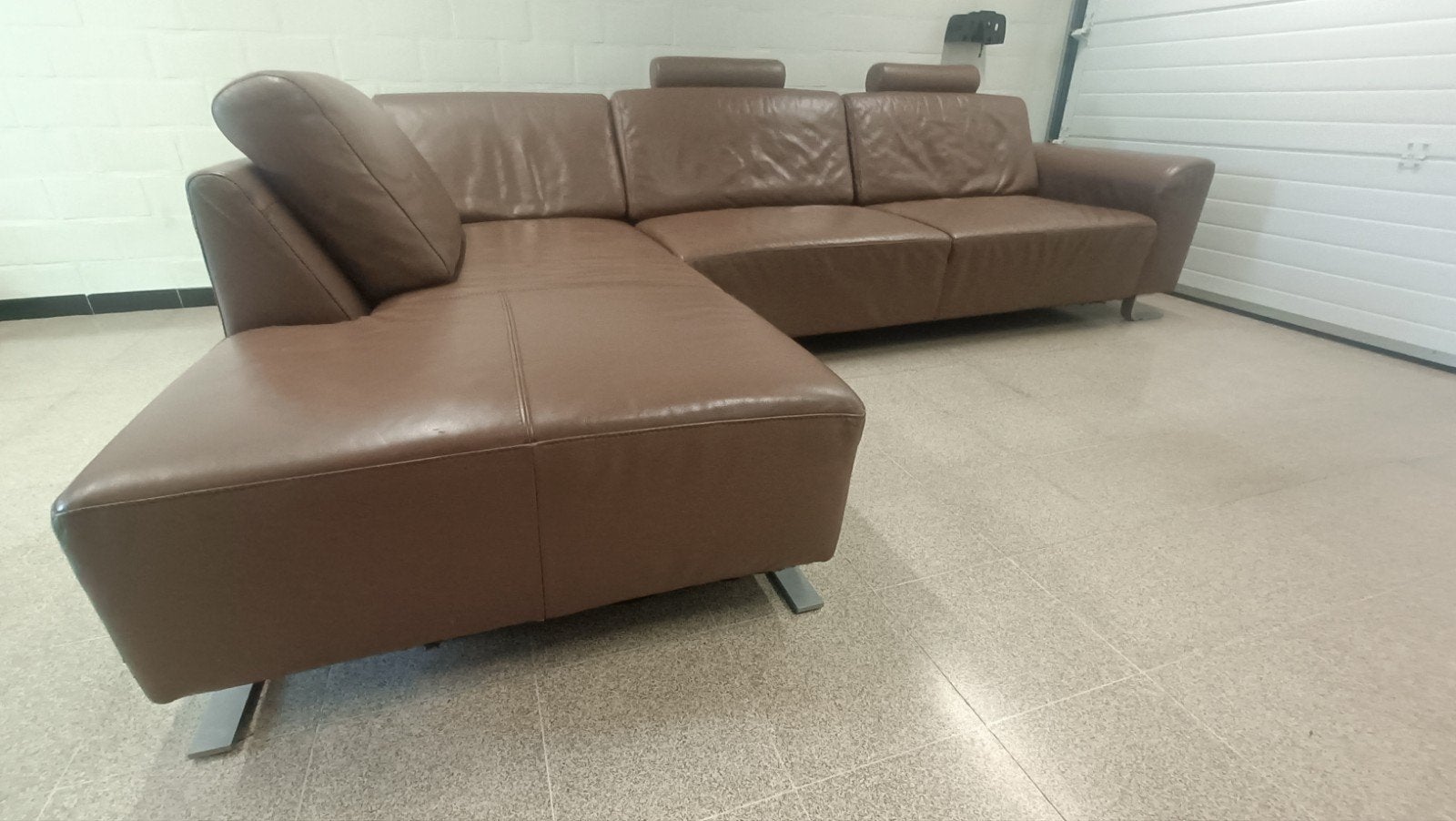 Canapé d'angle, Enlèvement, Utilisé, Cuir, Modern
