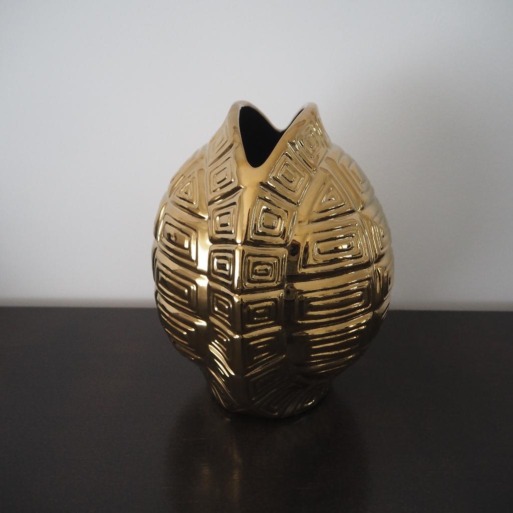 Vaas (Gouden kleur ), Enlèvement, Comme neuf, Moins de 50 cm