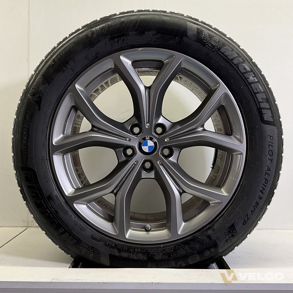 BMW X5 G05 EN X6 G06 SET VELGEN + WINTERBANDEN 19 INCH ORIG., Auto-onderdelen, 19 inch, Gebruikt, -, 265 mm