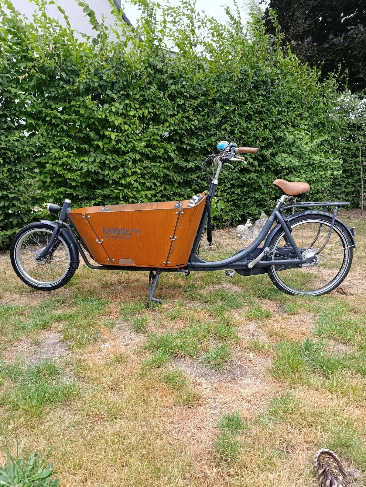 Babboe City E-Bike bakfiets. 2 batterijen, nieuw frame, Gebruikt, Huif, 2 kinderen, Trommelrem
