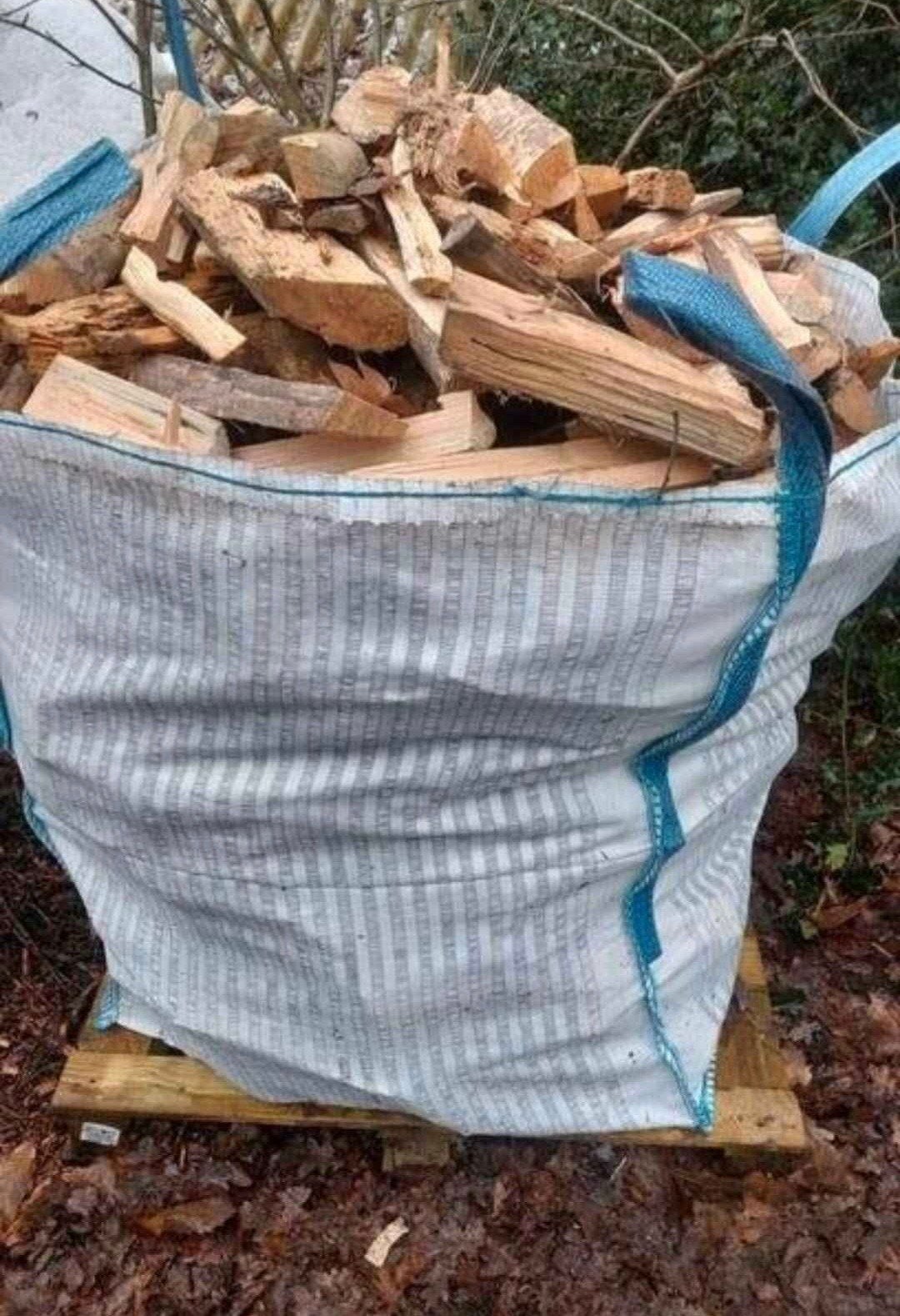 Bigbags (den) brandhout, Enlèvement, Autres essences de bois, Bûches