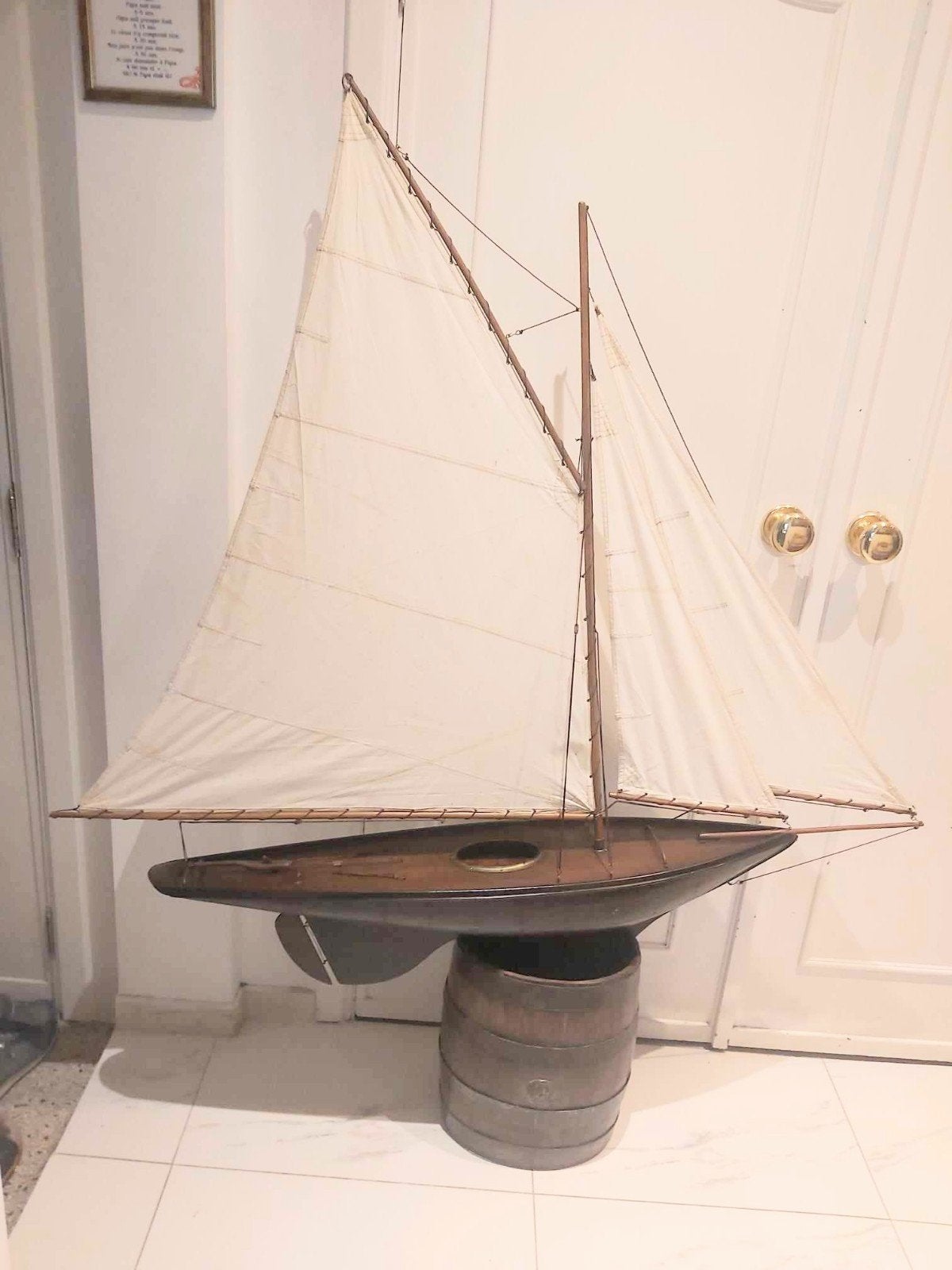 Grande maquette de navire XXL. Modèle vintage des années 70, Hobby & Loisirs créatifs, Enlèvement ou Envoi