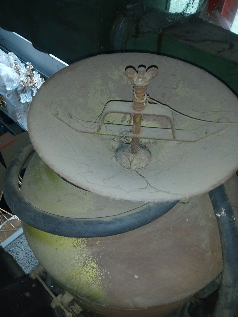 Zandstraalketel (drukketel) + zandstraalhelm met kijkvenster, Doe-het-zelf en Bouw, Ophalen, Gebruikt