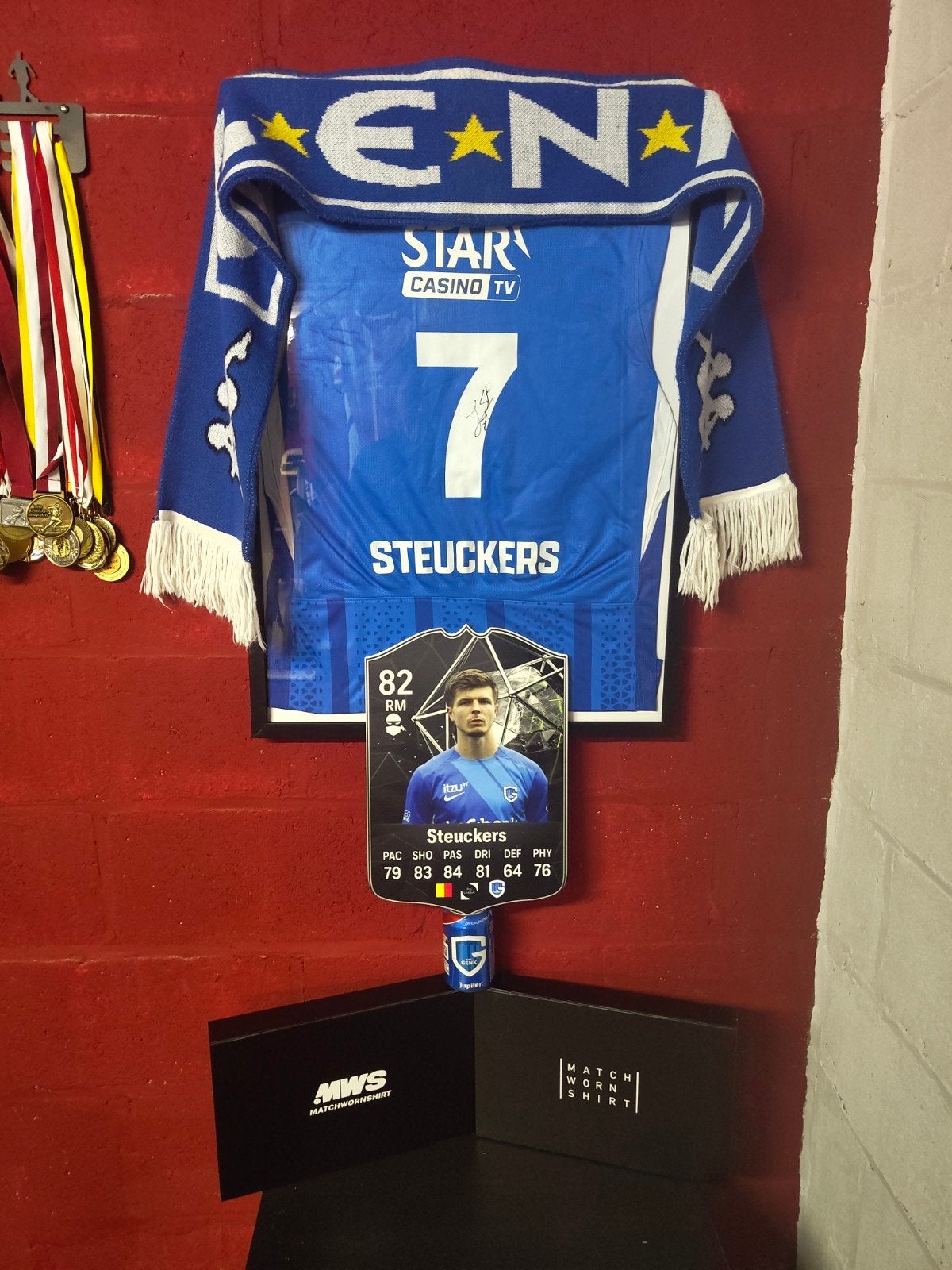 Match issued en gesigneerd - Jarne Steuckers / KRC Genk, Ophalen, Zo goed als nieuw, Shirt