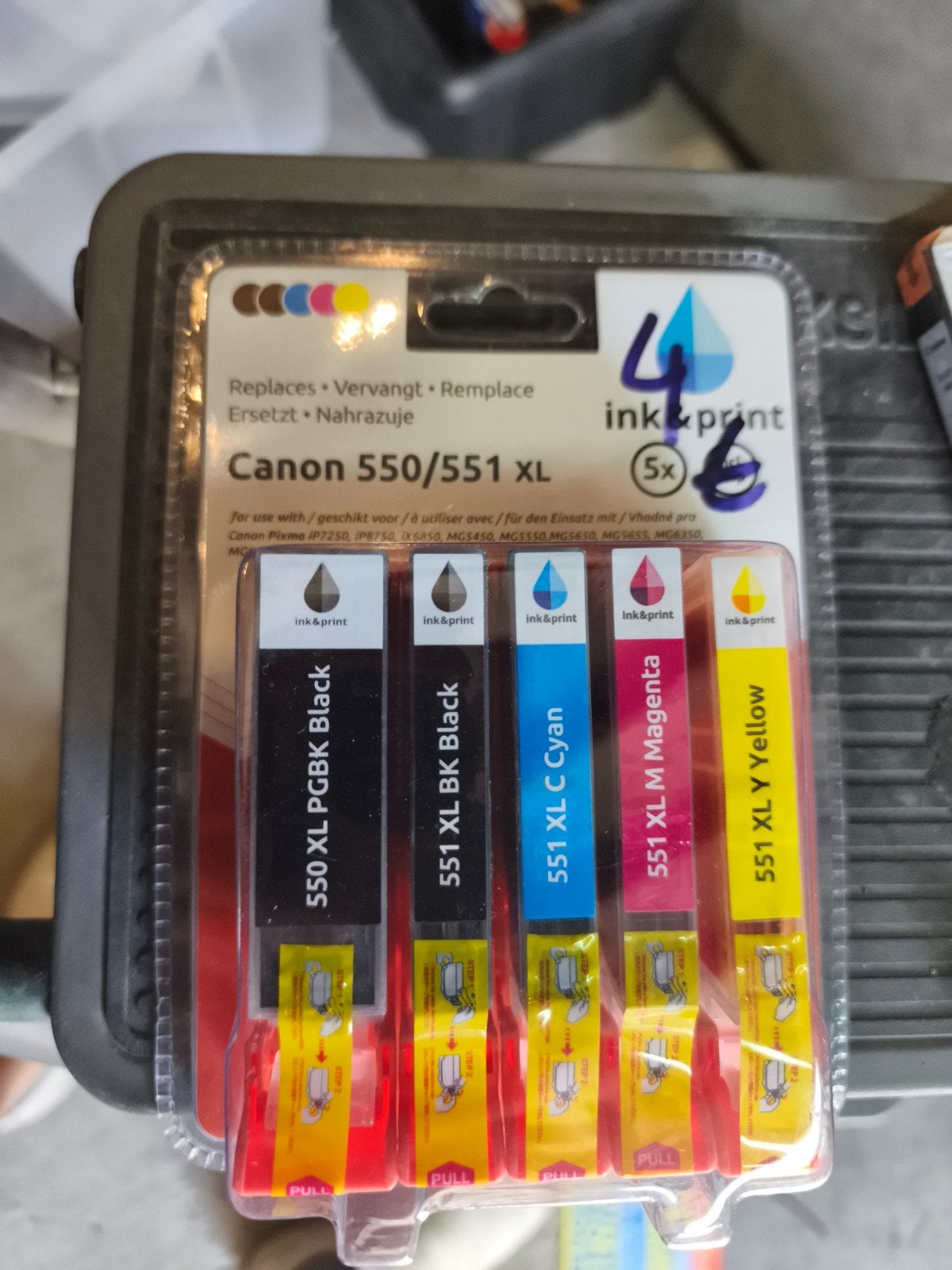 ink & print canon 550 / 551 XL, Informatique & Logiciels, Fournitures d'imprimante, Enlèvement ou Envoi