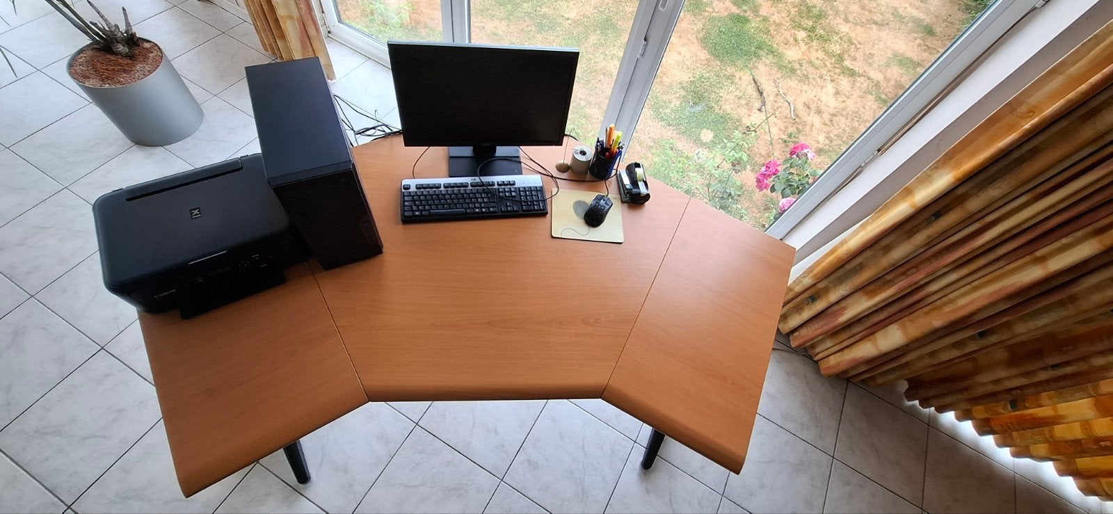 Bureau in hoogte verstelbaar in hoek, Maison & Meubles, Enlèvement