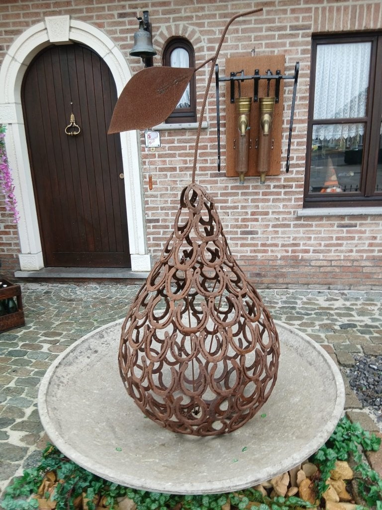 tuinbeeld, 5 hoefijzeren kunstwerken & kunstwerk & hoefijzer, Ophalen, Nieuw, Metaal, Dierenbeeld