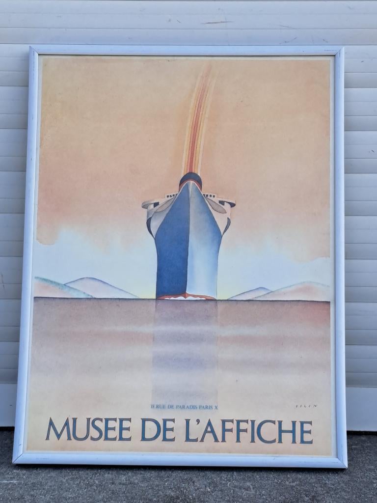 Lithographie de jean michel folon, Enlèvement ou Envoi