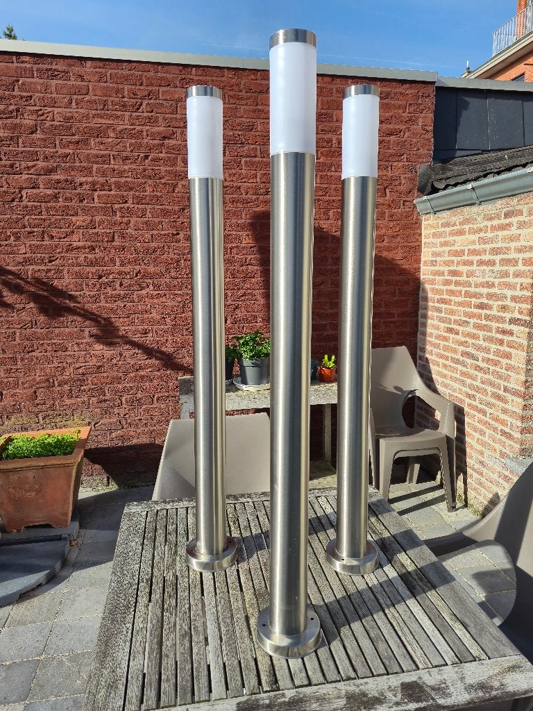 Set tuinverlichting RVS, Ophalen, Inox, Overige typen, Zo goed als nieuw