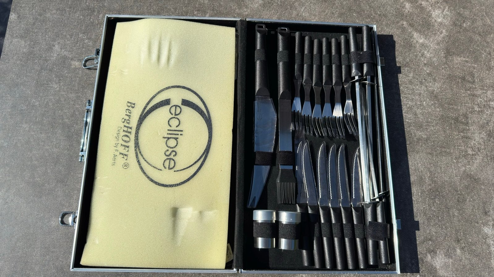 Berghoff Eclipse Barbecuekoffer 33-delig, Jardin & Terrasse, Enlèvement, Neuf