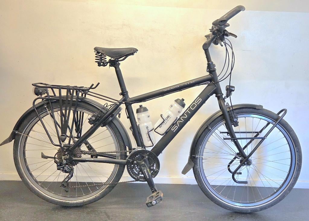 Als nieuwe Santos Travelmaster 2.6 alu vakantie-toerfiets, Fietsen en Brommers, Overige merken, 26 inch, Velgrem, 47 tot 50 cm