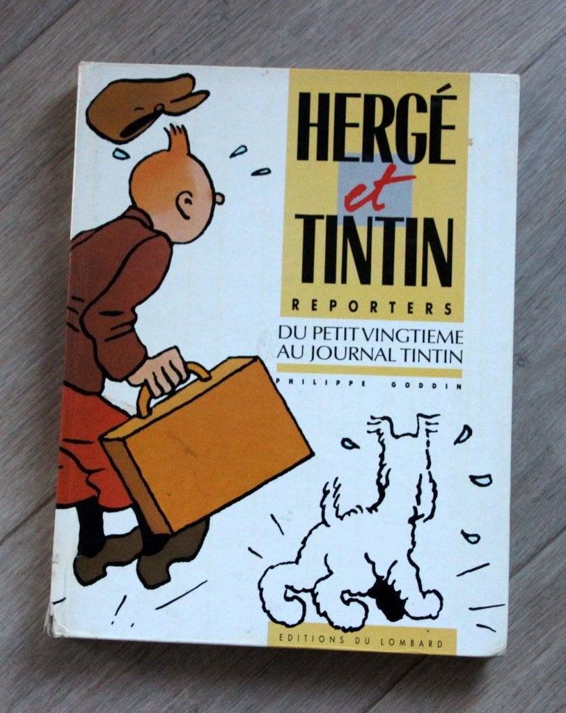 Hergé Tintin reporters: Du petit vingtiéme au journal 1986, Envoi, Tintin, Comme neuf