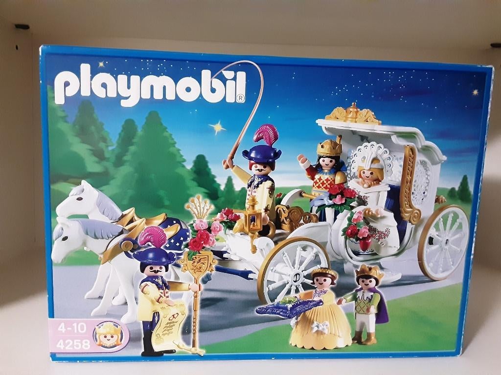 Calèche de princesse PlayMobil avec de nombreux accessoires, Enlèvement ou Envoi, Comme neuf, Ensemble complet