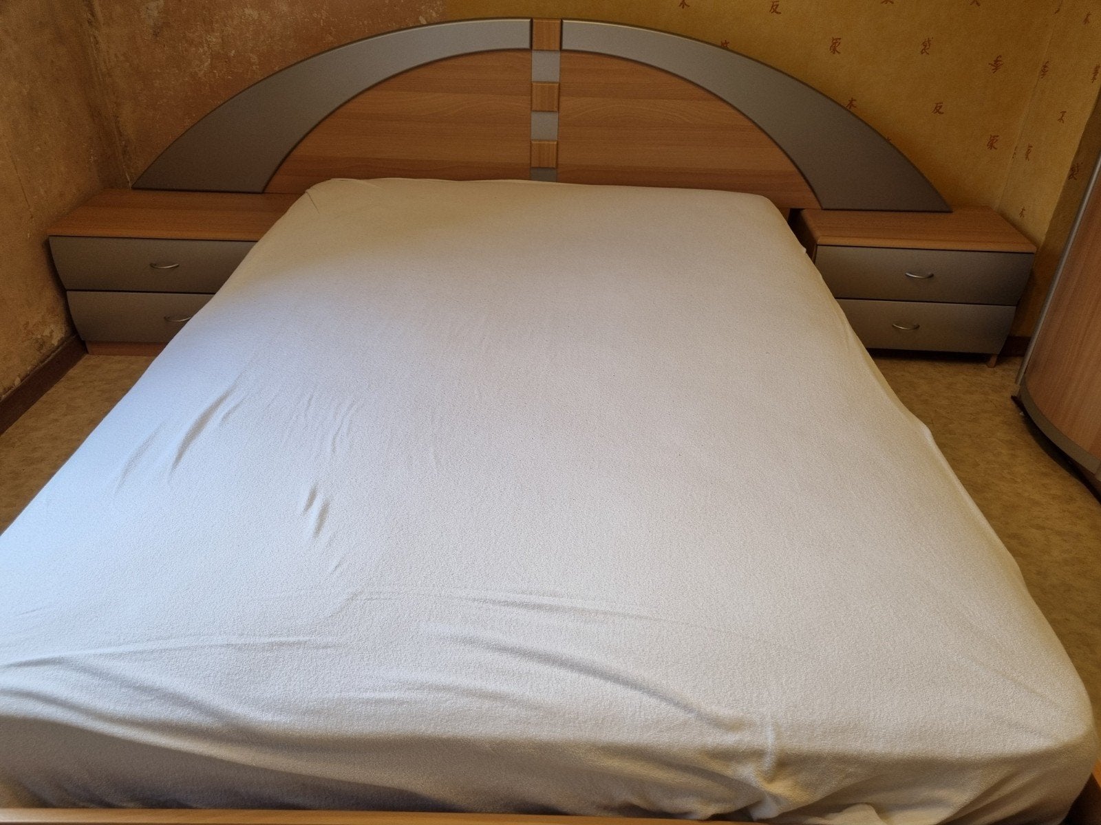 slaapkamer compleet beuk bed 140cm, Huis en Inrichting, Ophalen, 200 cm, 140 cm