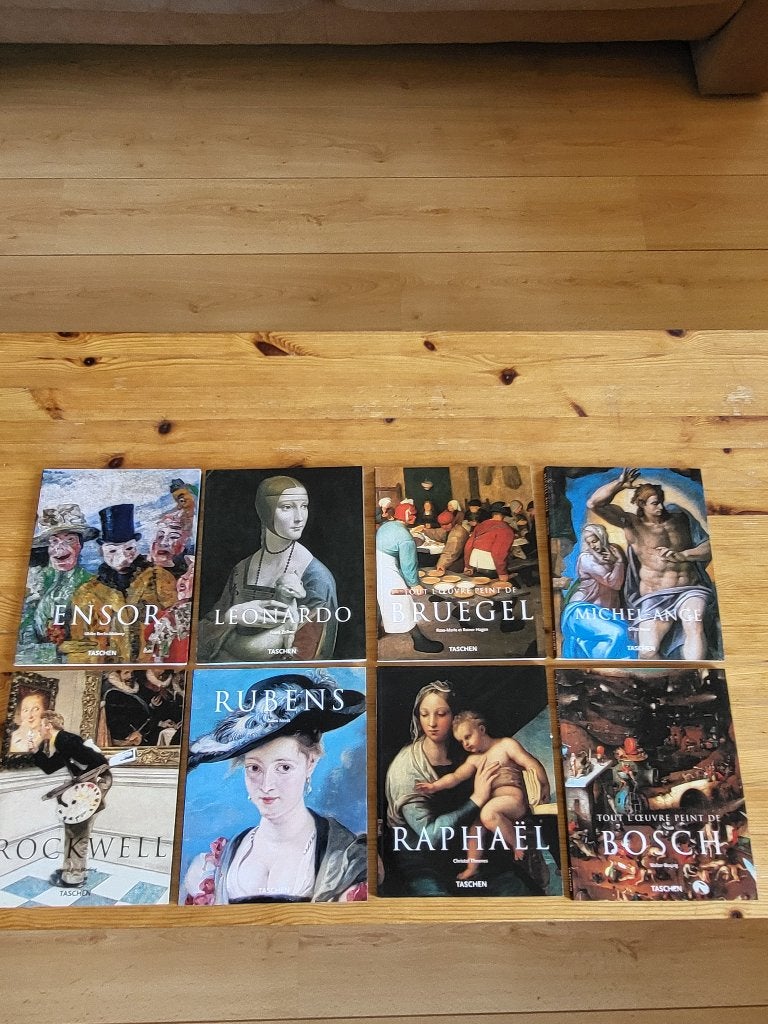 Lots de 8 ouvrages Taschen sur des peintres, Enlèvement, Comme neuf