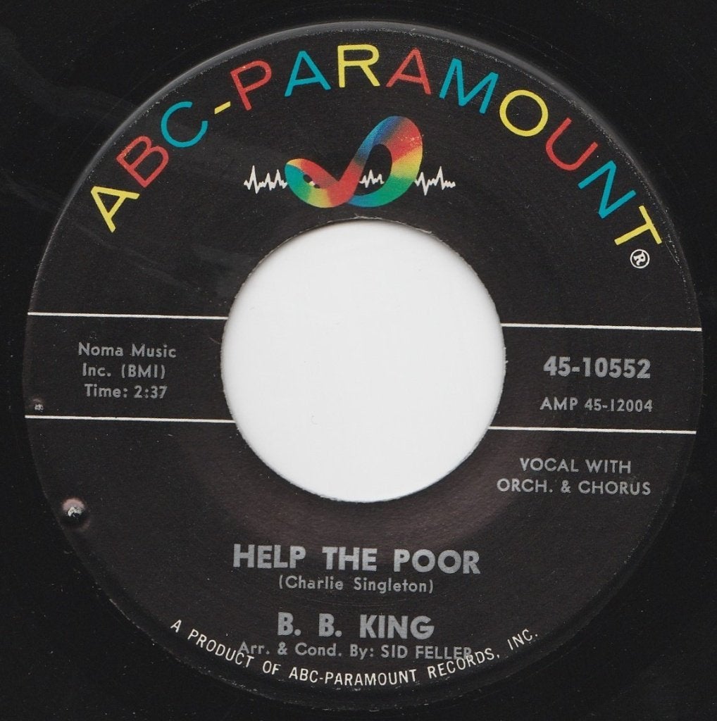 B.B. King - Help the poor / I wouldn't have it any other way, CD & DVD, Vinyles Singles, Pressage original, 7 inch, Utilisé, Jazz et Blues