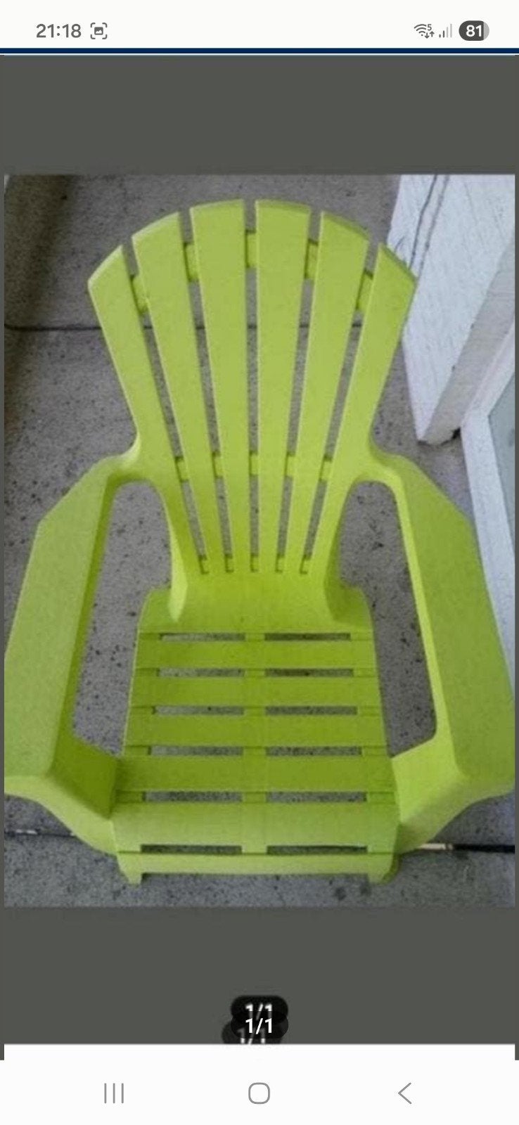Transat jardin chaise luxe comfortable prix 10 Eur, Enlèvement