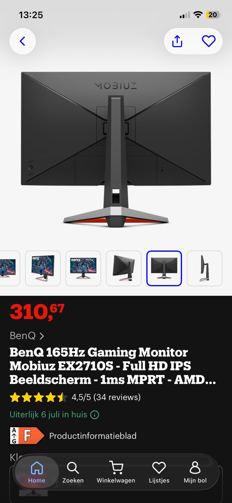 165Hz & 200Hz monitoren, Computers en Software, Monitoren, Ophalen, Zo goed als nieuw, Gaming