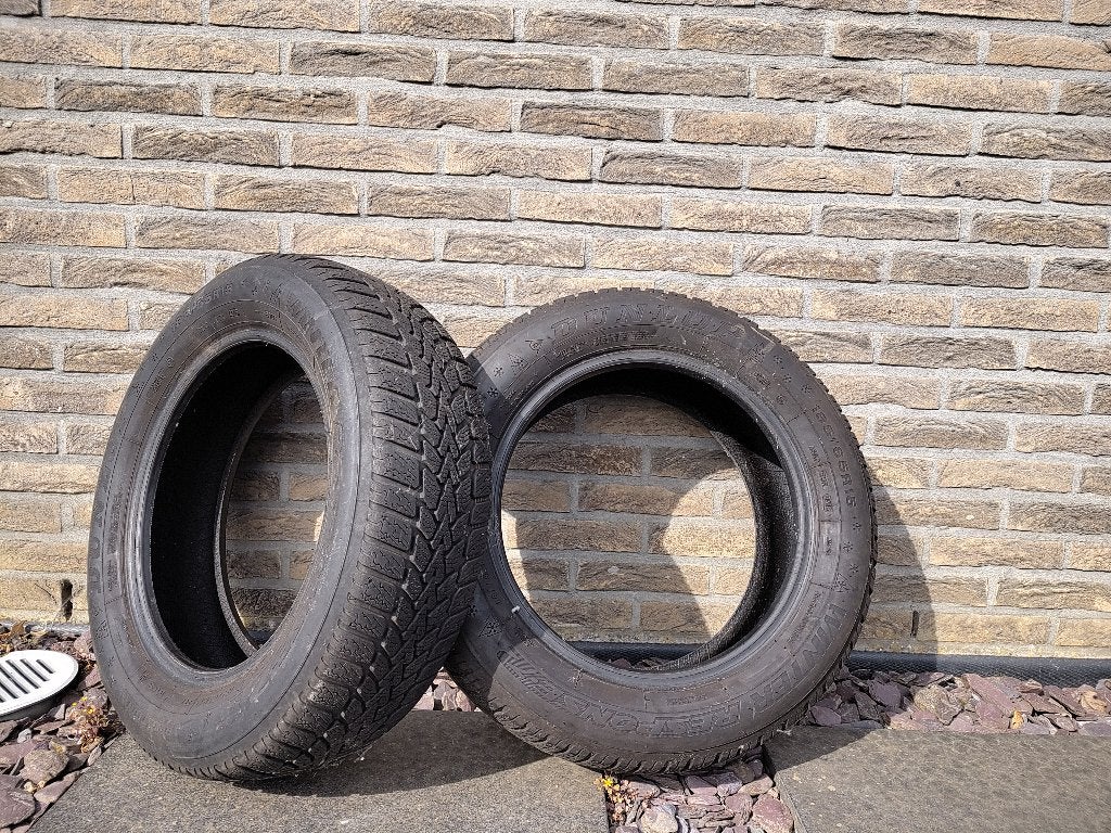 Dunlop winterbanden 185/65 R15 88T – 2 stuks, Ophalen, Gebruikt, Band(en), Personenwagen