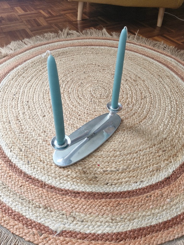 Kandelaar met 2 kaarsen, Ophalen of Verzenden, Nieuw, Kandelaar