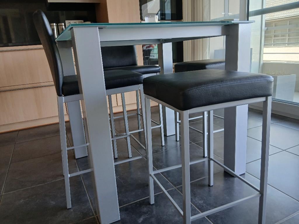 keukentafel + stoelen, Ophalen, Gebruikt