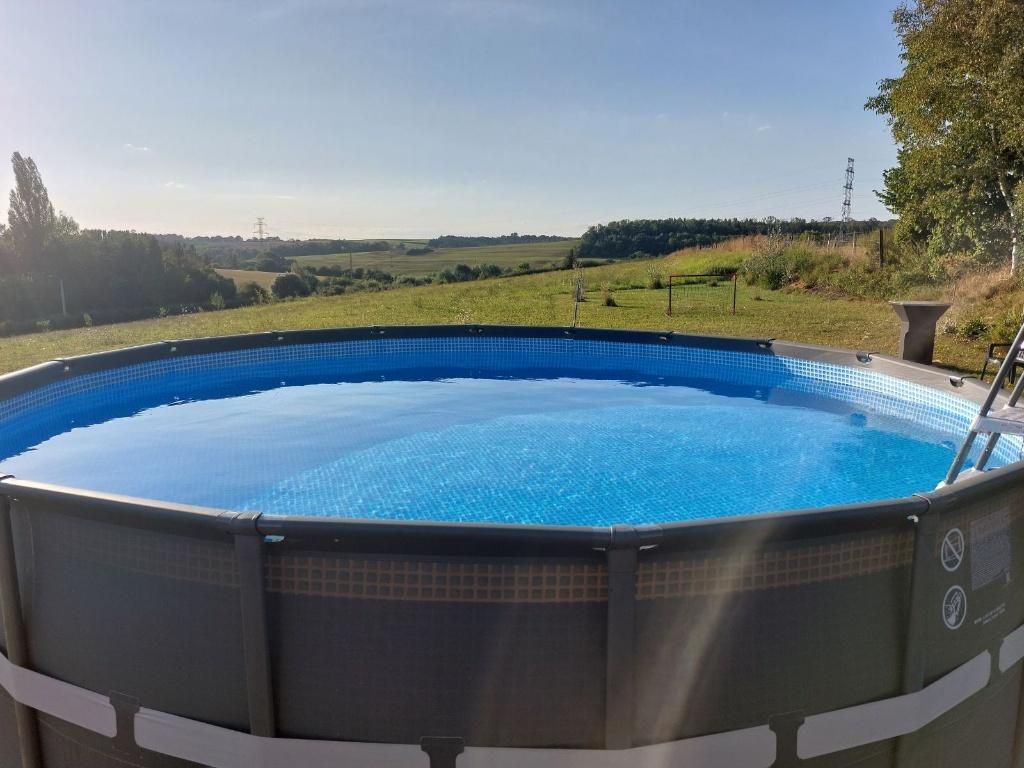Piscine + équipement complet, 300 cm ou plus, Rond, Comme neuf, Enlèvement