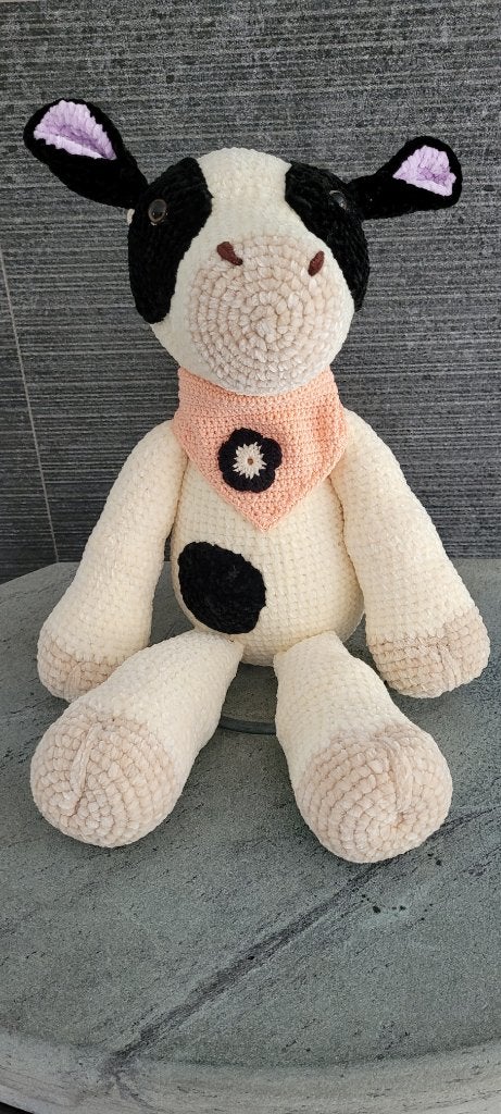 Koetje handgemaakt, Enfants & Bébés, Jouets | Peluches, Enlèvement ou Envoi, Overige karakters, Autres marques, Moyen (20 à 80 cm)