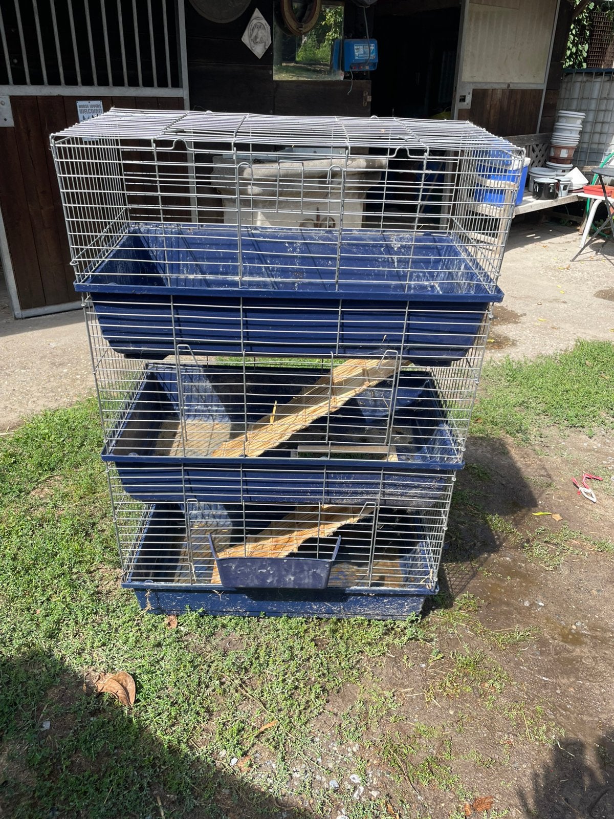 Konijnenhok te koop!, Animaux & Accessoires, Rongeurs & Lapins | Cages & Clapiers, Enlèvement, Utilisé, Niche