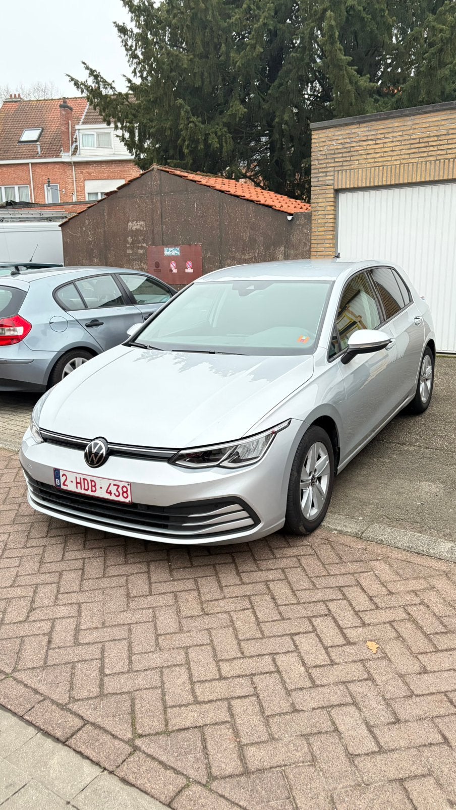Golf 8 2023 automaat met schade diesel, Cuir, Achat, Diesel, Automatique