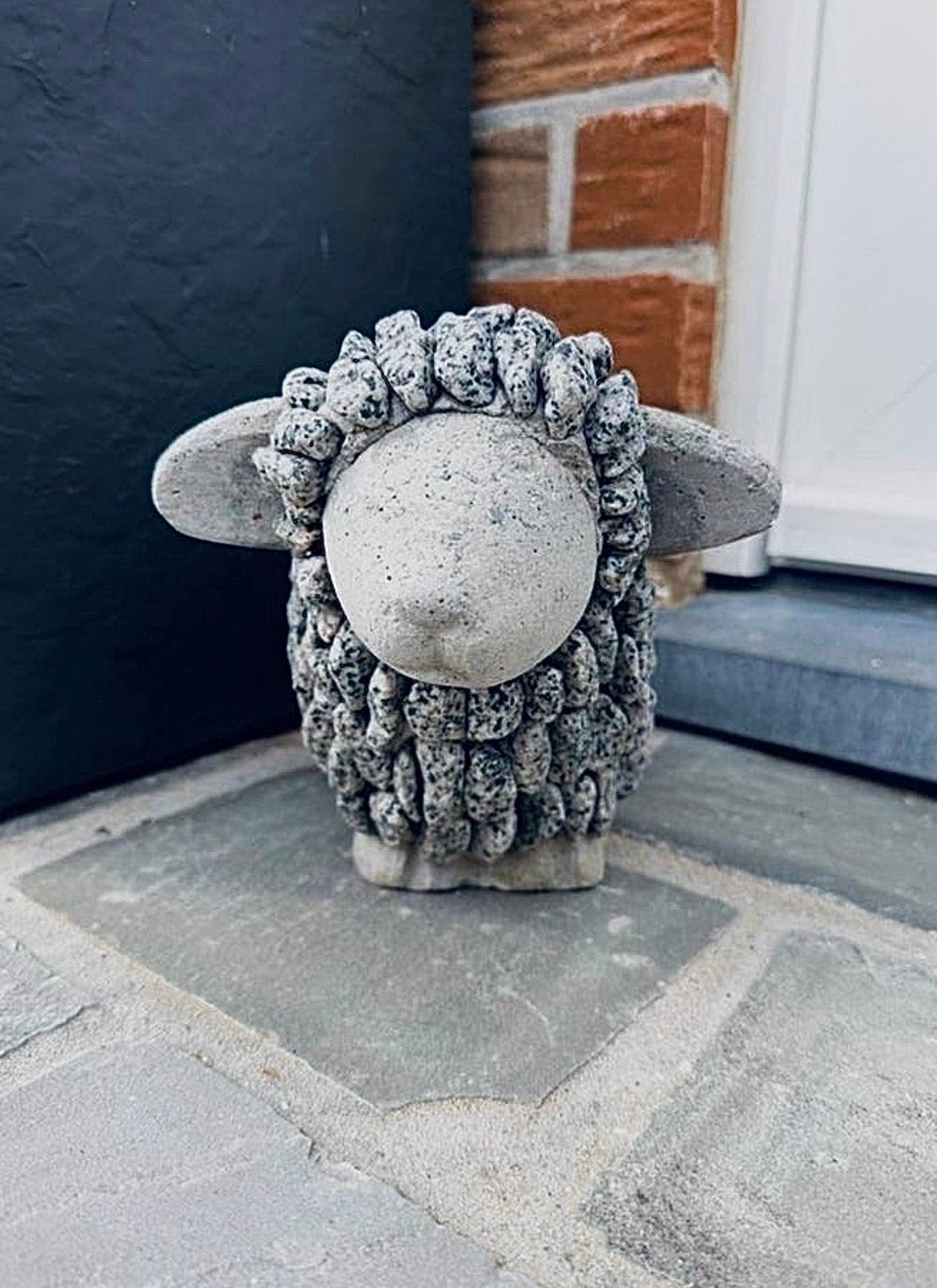 Decoratieve schapenvacht van leisteen, Tuin en Terras, Ophalen, Zo goed als nieuw, Steen, Dierenbeeld