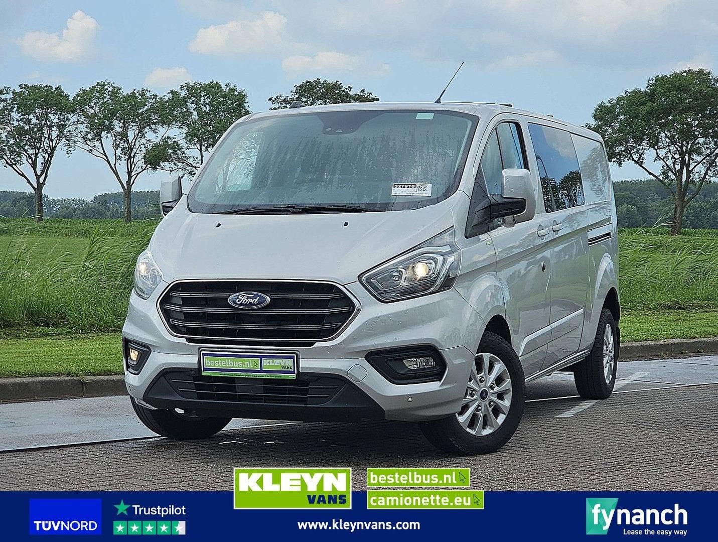 Ford TRANSIT CUSTOM Dub.Cab LIMITED 170P, Argent ou Gris, Achat, Entreprise, Diesel