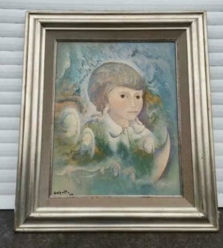 huile sur panneau signe charles delporte, Enlèvement ou Envoi, Panneau